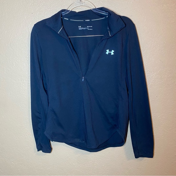 Under Armour Other - Under Armour Run HeatGear Long Pullover Black Medium Fitted